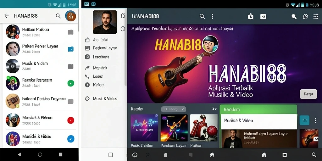 Tampilan antarmuka HANABI88 untuk perekaman layar yang efektif.