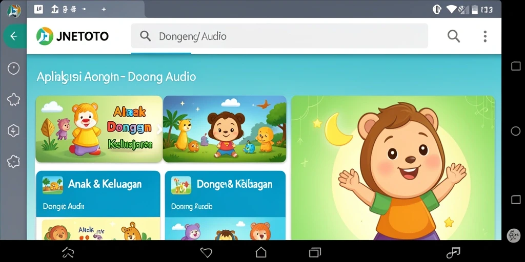 Antarmuka intuitif JNETOTO yang menyenangkan bagi anak-anak.
