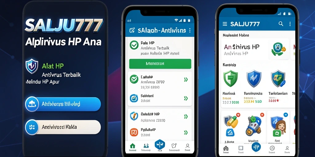 Antarmuka SALJU777 yang sederhana dan efisien untuk perlindungan ponsel.