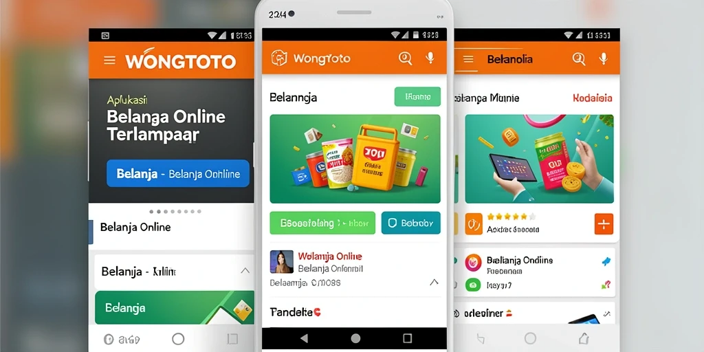Antarmuka WONGTOTO yang intuitif untuk belanja online.