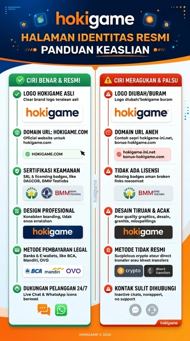 Tampilan kanal resmi hokigame
